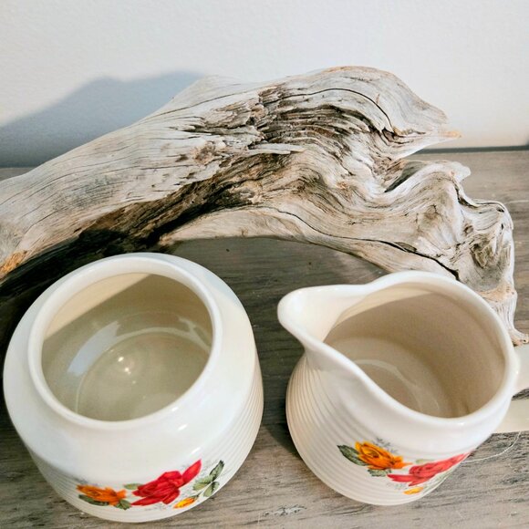 3 For 55 👍🫶 Mid Century Modern Floral Ceramic Cream & Sugar Jugs - Picture 4 of 5